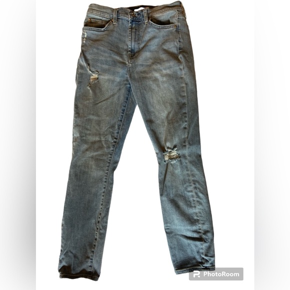 7 For All Mankind Women's High Waist Ankle Gwenevere Farrah Jean_size 28 - Picture 5 of 13